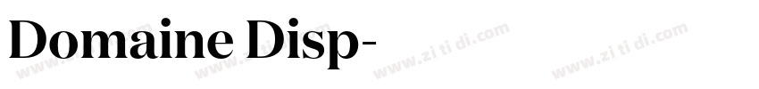 Domaine Disp字体转换